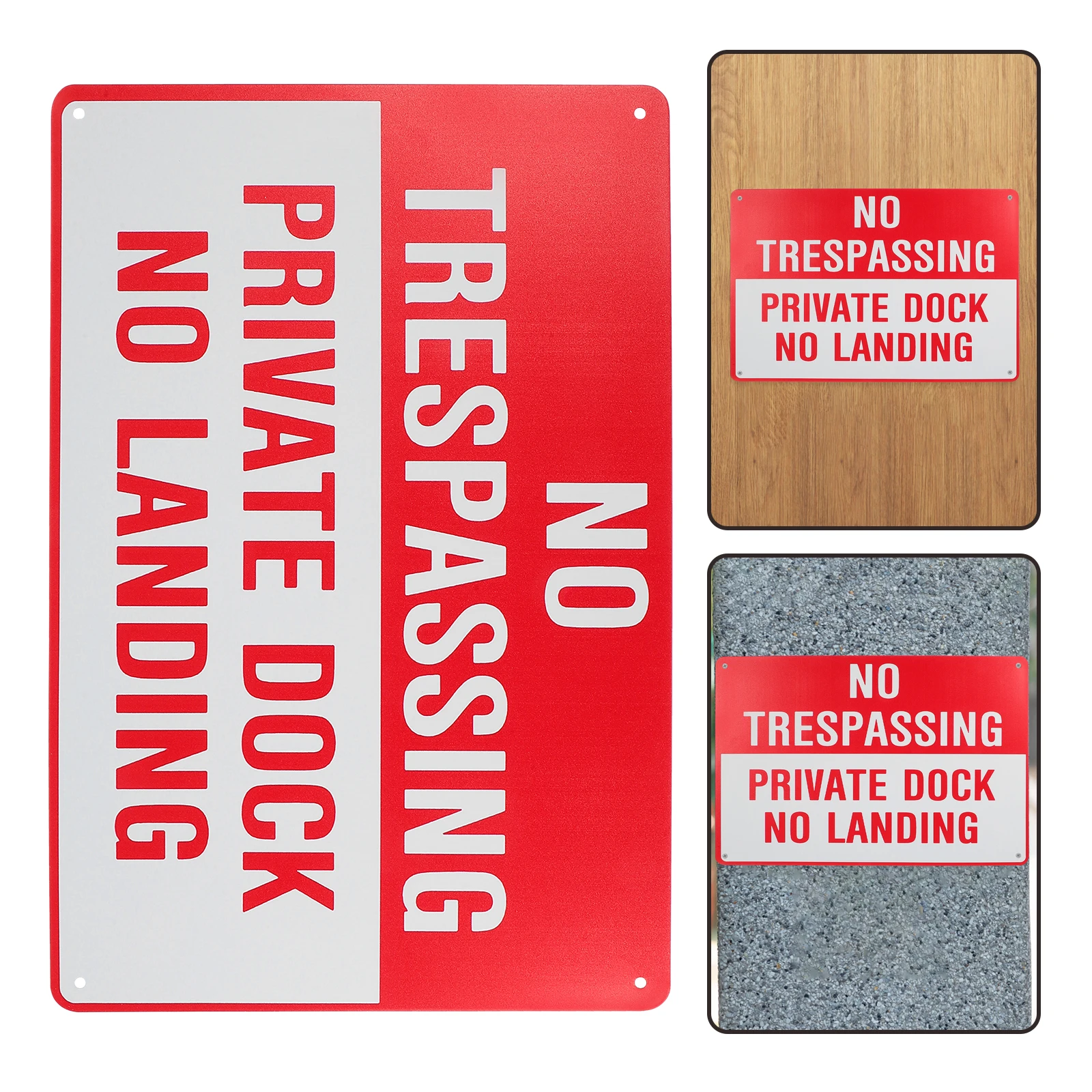 Warning Safety Sign No Entrance Visual Reminder Easy Install Public Wall Traffic Security Caution Labels