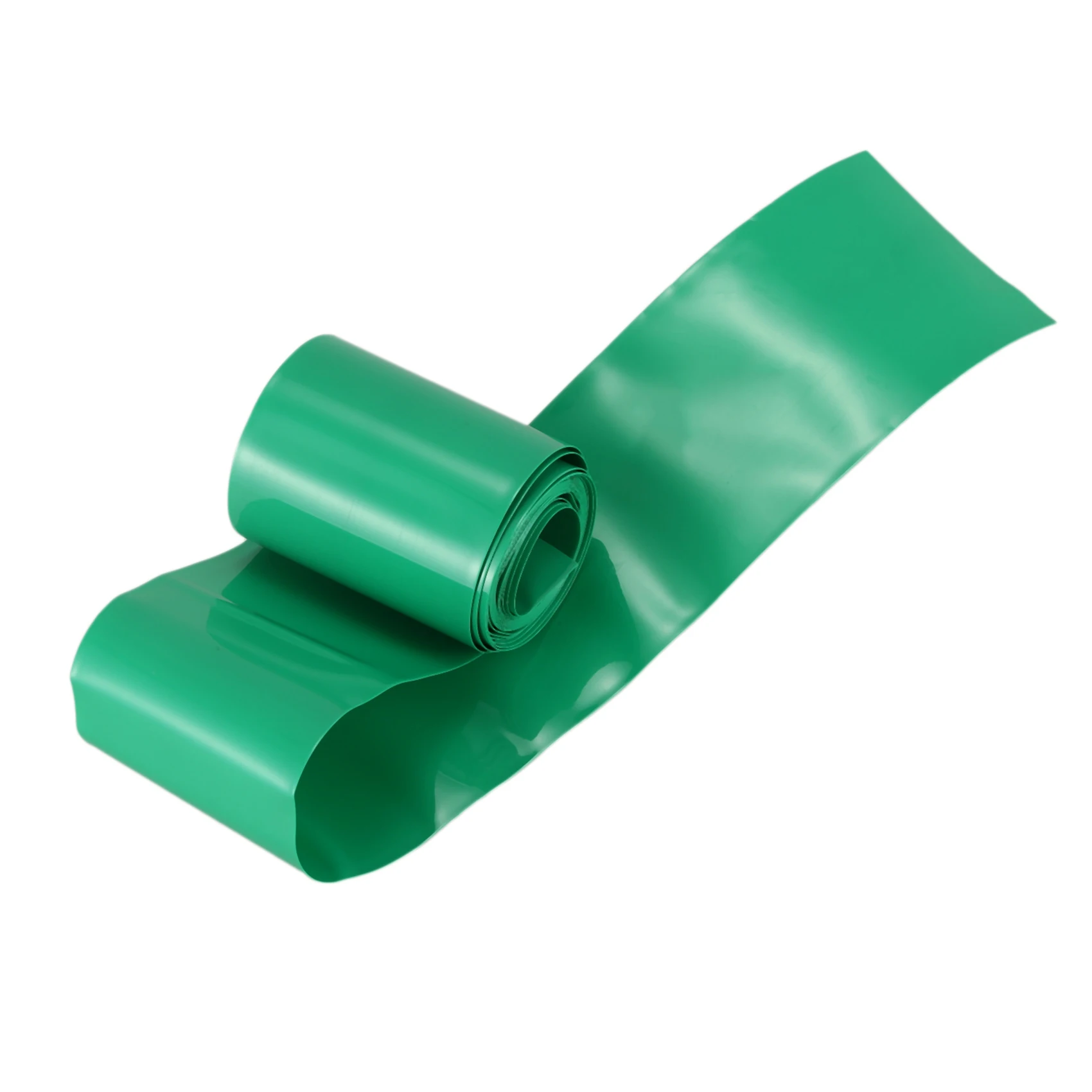 PHFU-2X 2M 50Mm Dark Green PVC Heat Shrink Tubing Wrap For 2 X 18650 Battery
