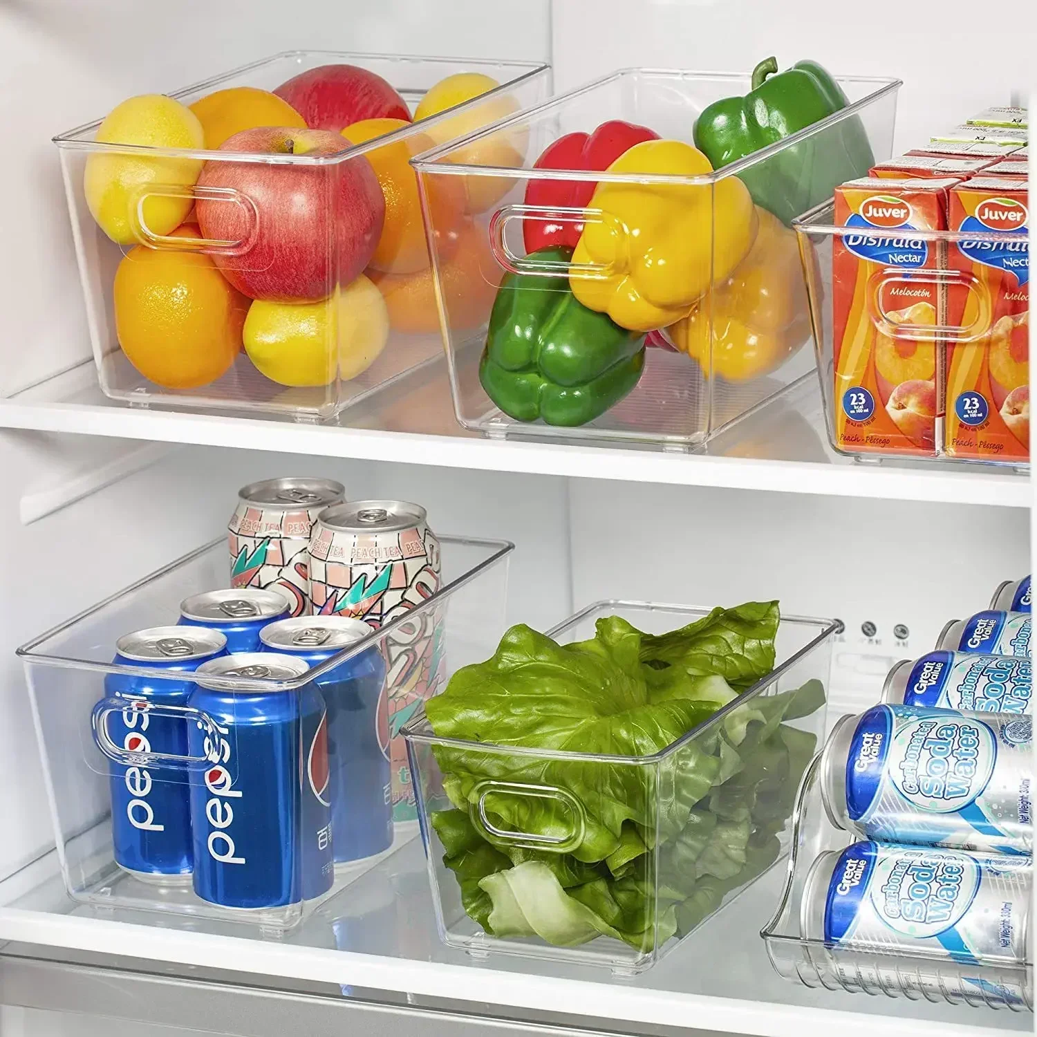 Kitchen refrigerator, fresh storage box, transparent drawer, food grade plastic, food classification， storage