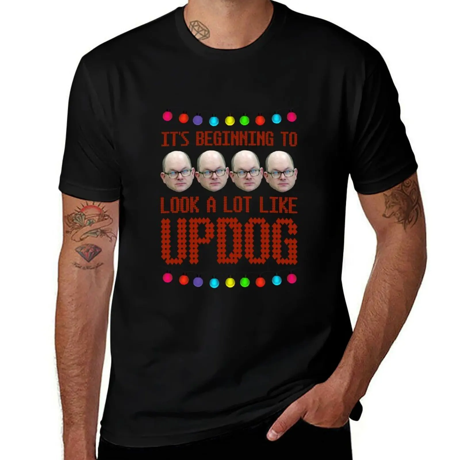 

What We Do In the Shadows Christmas Sweater Design It’s Beginning to Look Lot Like Updog Essential T-Shirt