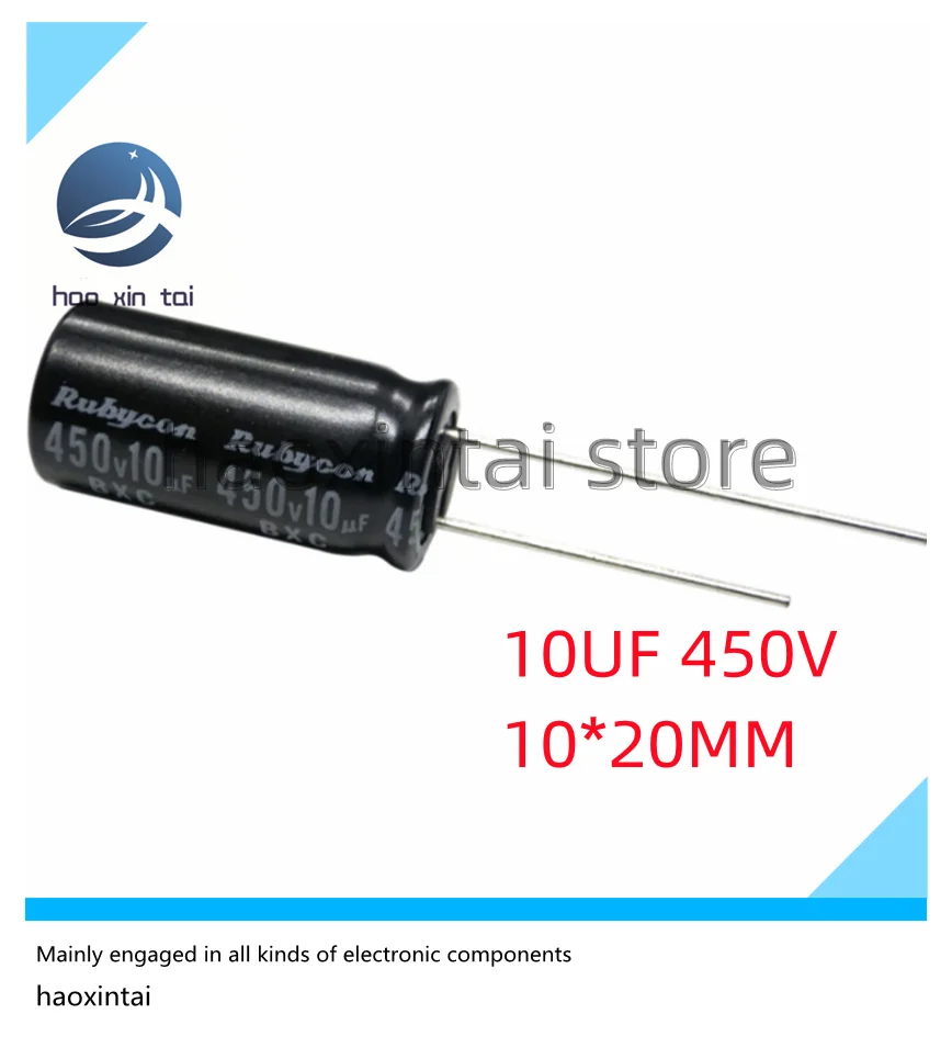 

450V 2.2UF 4.7UF 6.8UF 10UF 22UF 33UF 47UF 68UF 180UFHigh frequency, low resistance and long life of electrolytic capacitor