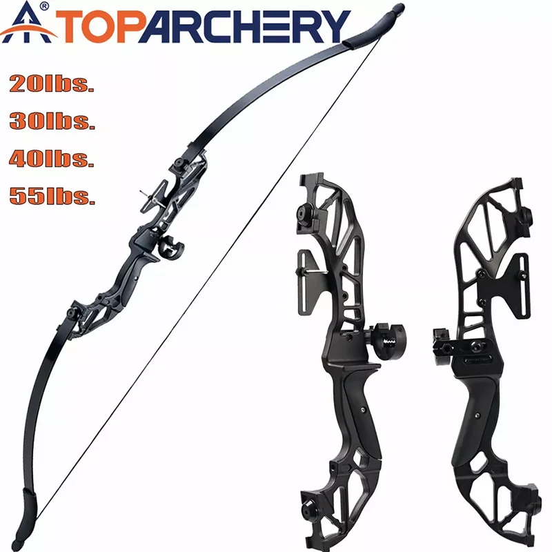 Toparchery 20-55lb الرماية انهاء الخدمة قوس منحني السهم مجموعة للمبتدئين الكبار الشباب الصيد و أمبير الهدف القوس المستقيم