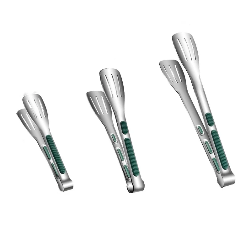 

Stainless Steel Food Tongs BBQ Meat Salad Bread Clip Barbecue Grill Buffet Clamp Non-slip Food Tong Cooking Tools Kitchen Gadget
