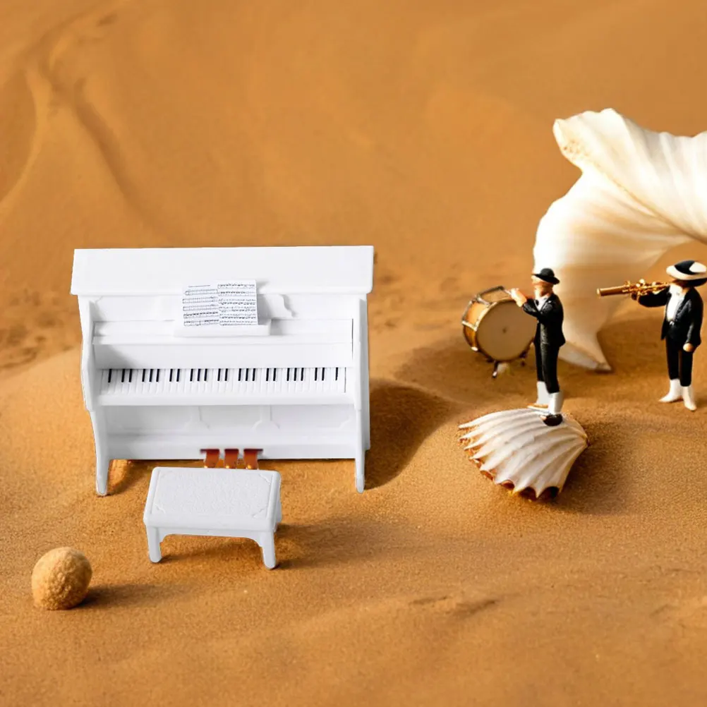 2 sets Mini Rechtop Decor Poppenhuis Landschap Rekwisieten Miniatuur Accessoires Kruk Model Meubels voor Slaapkamer