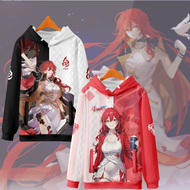 

Толстовки для косплея Game Honkai Star Rail с 3D принтом для мужчин и женщин, толстовки в стиле аниме, осень/зима, свободные повседневные уличные спортивные костюмы Y2k, пальто