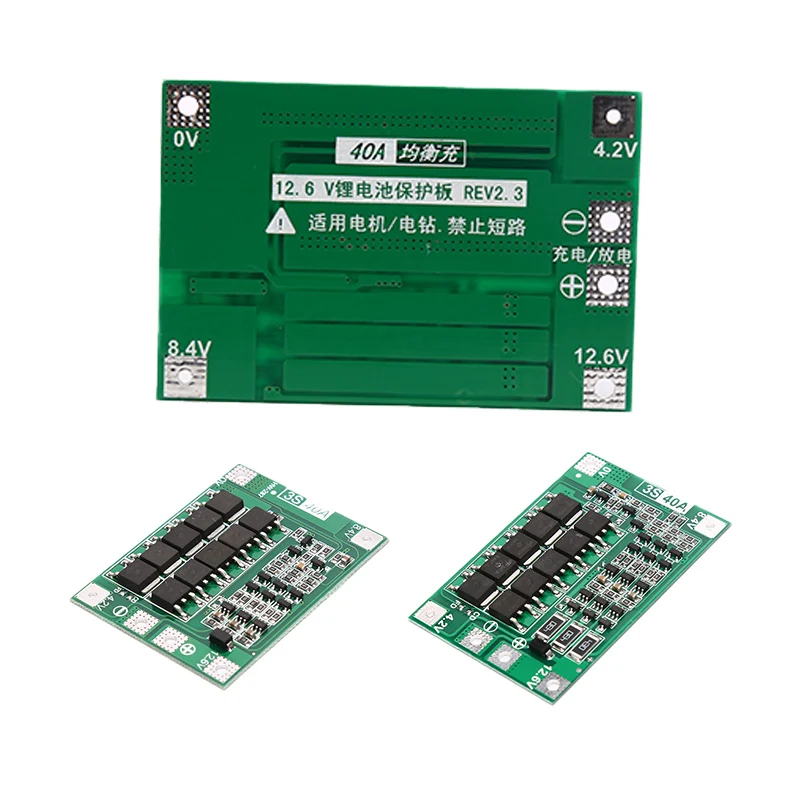 3S 40A Li-ion Lithium Battery Charger Protection Board 18650 For Drill Motor