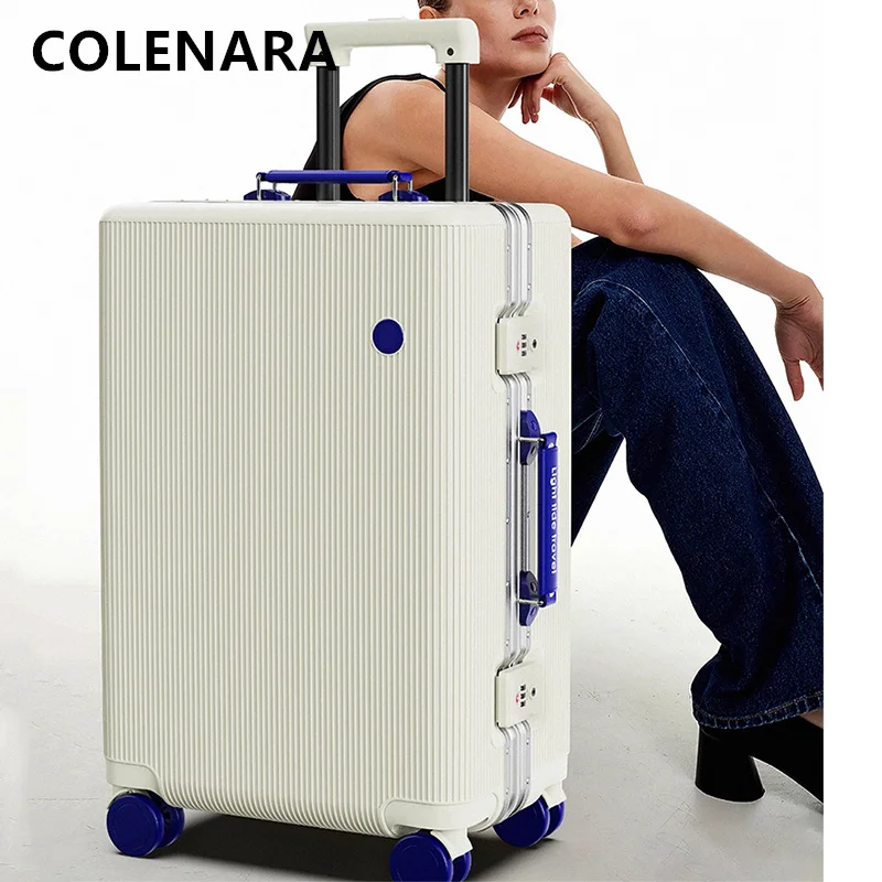 

Чемодан COLENARA, посадочный ящик для ПК, большая вместительная тележка, алюминиевая рама, ящик для пароля, 20 дюймов, 22 дюйма, 24 дюйма, 26 дюймов, чемодан на колесиках