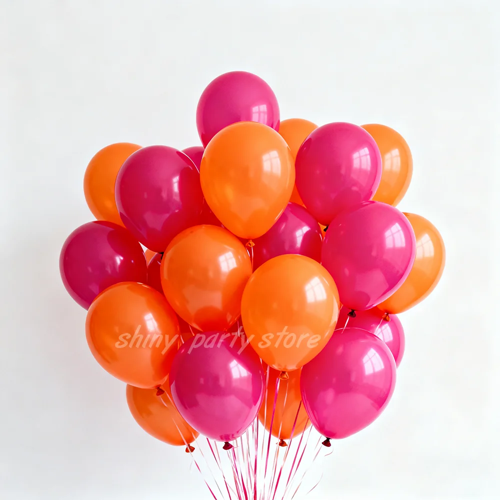 

30/50/100pcs Matte Pink Purple Rose Red Balloons 10" Red White Green Balloon Suitable For Wedding Birthday Party Decoration ﻿