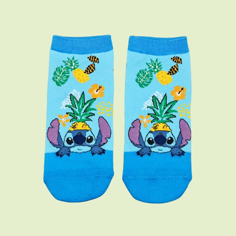 خمسة Paifor Stiddy لطيف غرزة الفتيات الصيف الكرتون أنيمي التطريز نمط تنفس لينة رائحة مقاومة مكافحة بيلينغ الجوارب #3