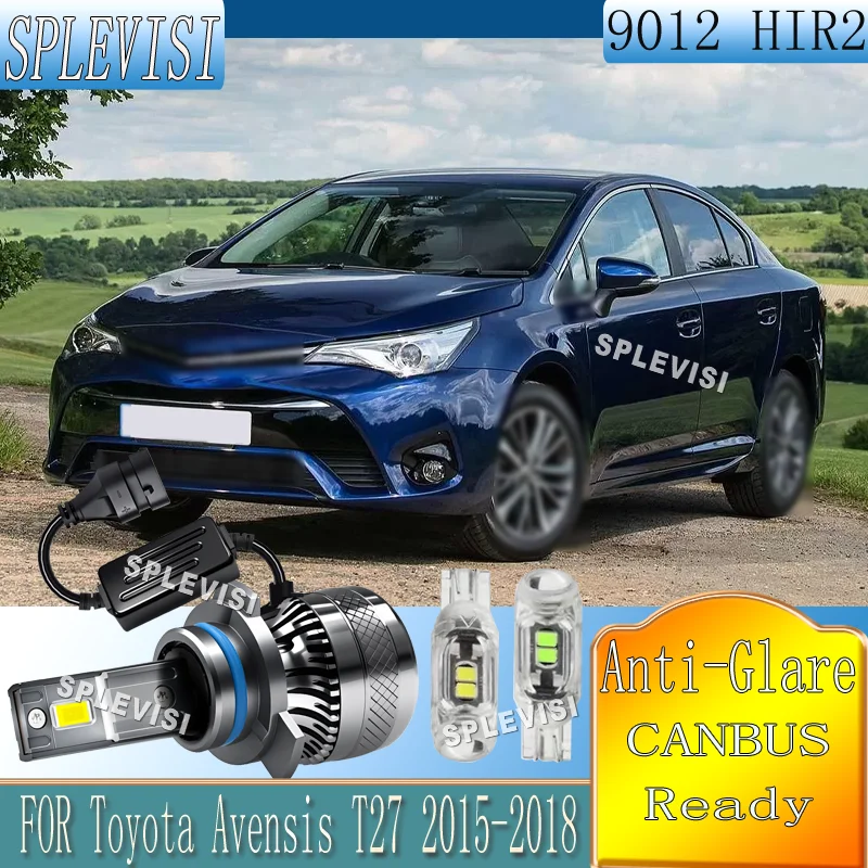 

2PCS 6000k 9012 200W 20000LM High Brightness Easy Installation Headlight LED Bulbs For Toyota Avensis T27 2015 2016 2017 2018