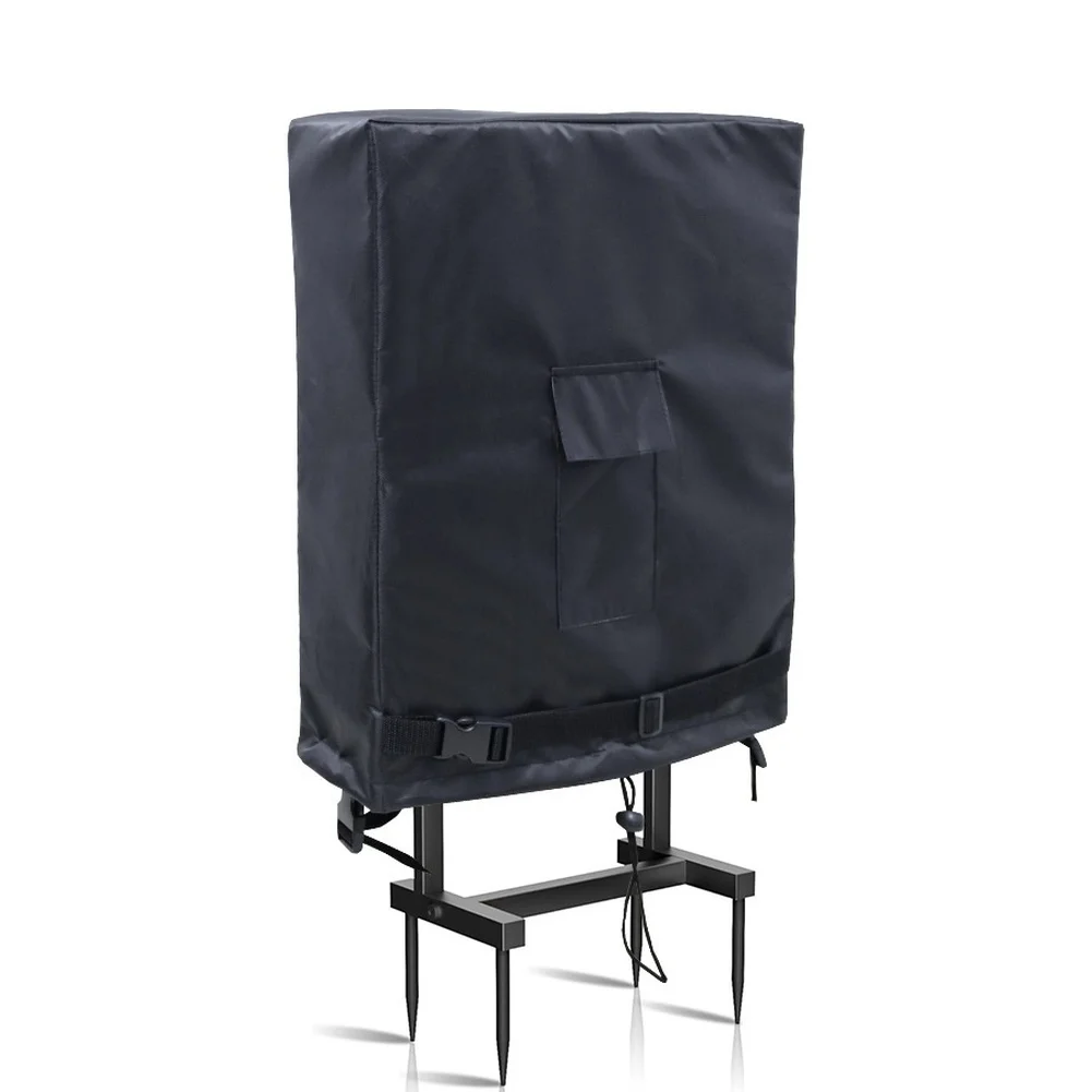 Cover for Hose Spools and Yard Racks Featuring Oxford Material Drawstring Closure and Reinforced Buckle Straps