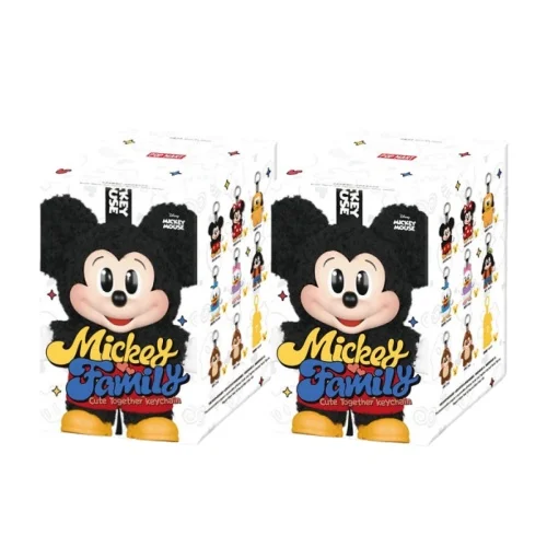 Pop Mart Mickey Family Keychain Blind Box 1/12 PVC Collectible