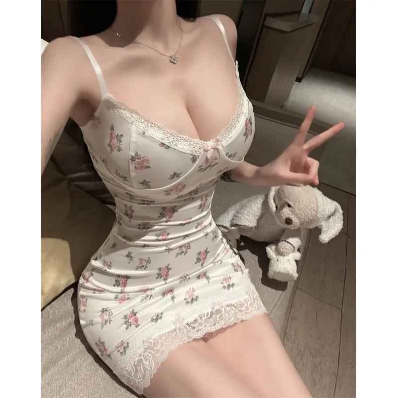 Vestidos ajustados de fiesta para mujer, vestidos calados con cuello Halter para playa, moda hacia adelante Y2K, tentación picante, atractivo y atractivo