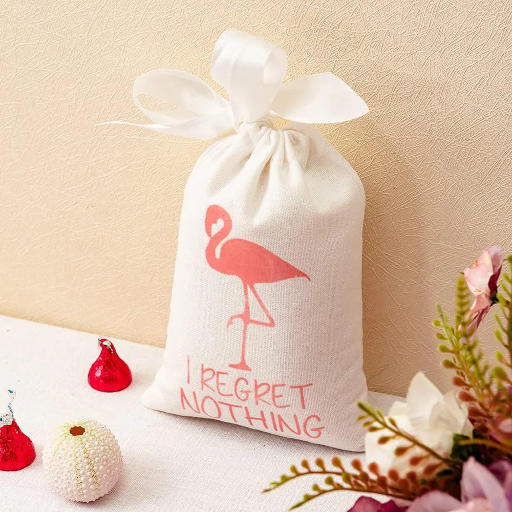 5pcs Flamingo i Regret Nothing Hangover Recovery Kit Bags Bachelorette hen Party Bridal Shower Wedding decoration welcome gift