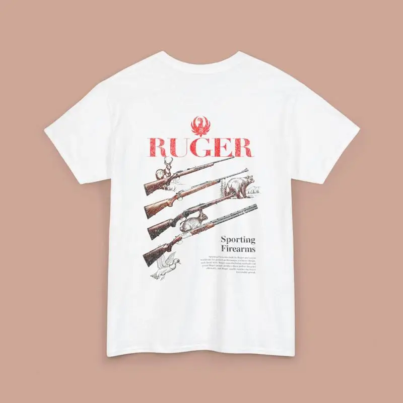

Vintage Firearms Hunting Riffle T Shirt Retro Gun Hunters Lover For Him