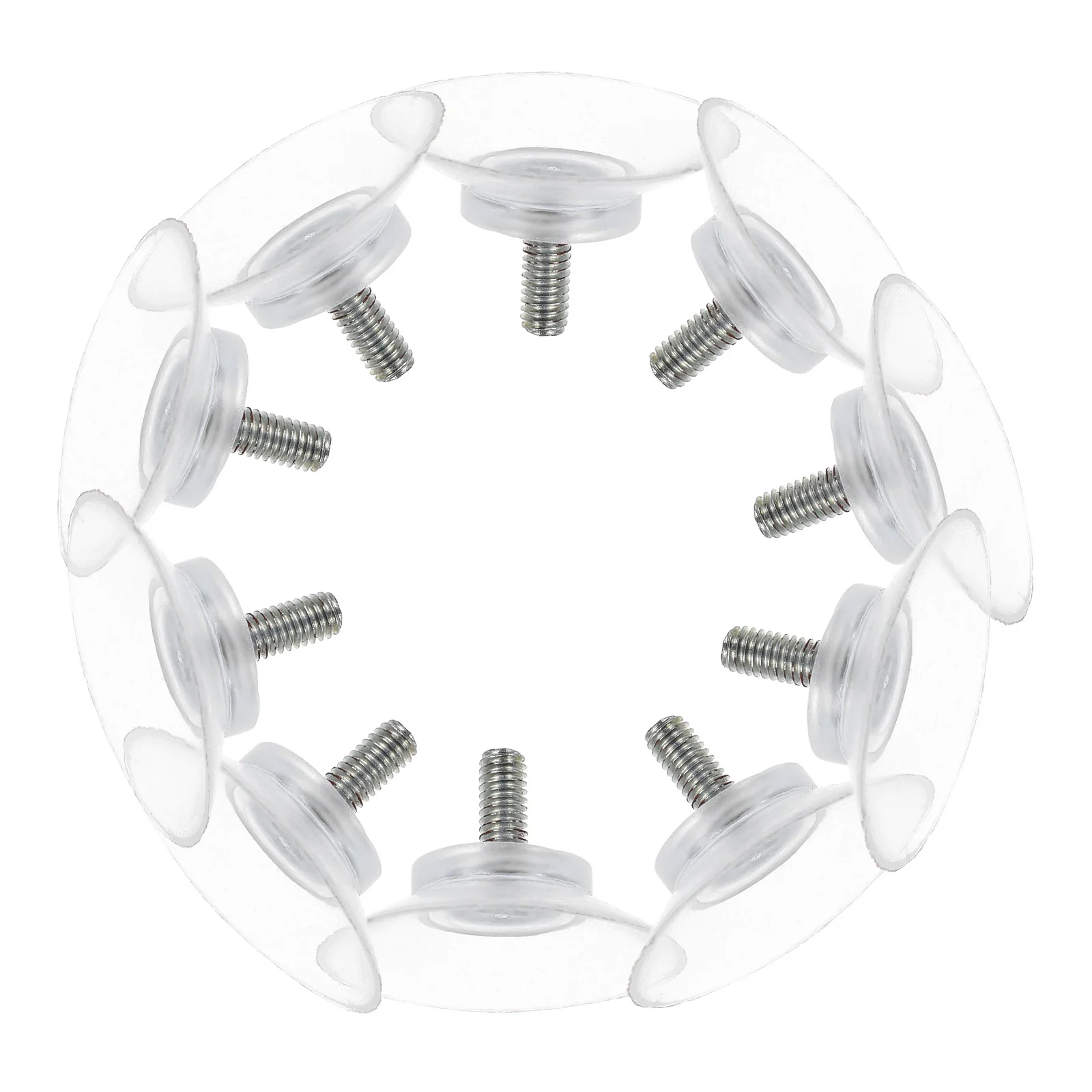 10 stuks heldere zuignappen meubelaccessoires voor glazen tafelblad sterke grip schroefbevestiging glazen zuignappen vervanging