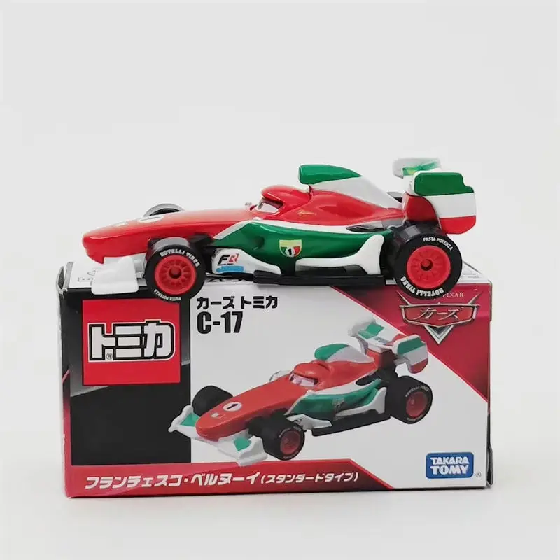 Takara Tomy Tomica Disney Cars C17 Francesco Kolekcja modeli samochodów z odlewu ciśnieniowego
