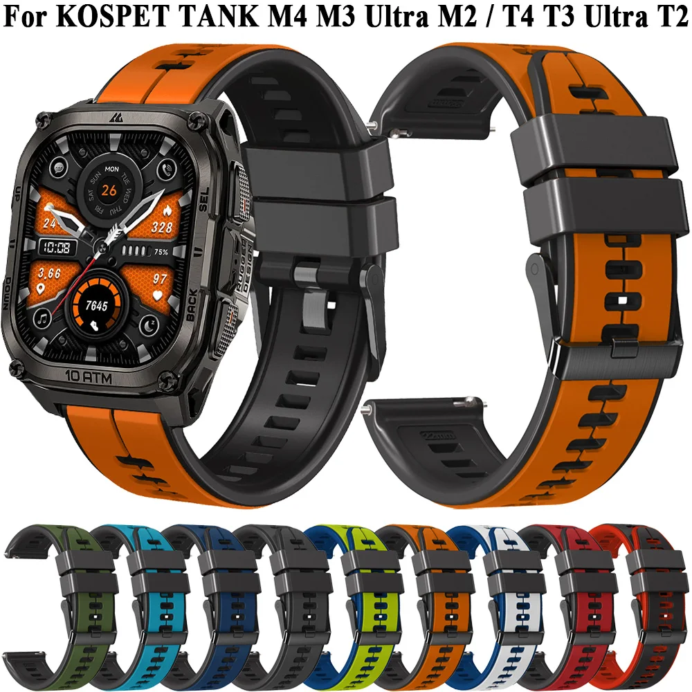 22Mm Silicone Watch…