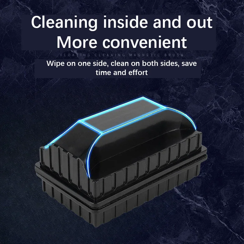 New Magnetic Brush Cleaning Tool Strong Suction Glazing Scrub Easy To Cleaning Double Sided Fish Tank Aquarium Tank Scrubber