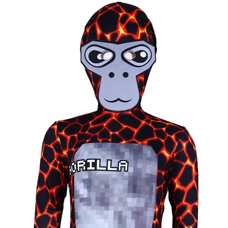 

COSda@GorillaTag Costume Gorilla Tag Cosplay Costume Animal Monkey Jumpsuit Zentai Suit Halloween Purim Carnival Fancy Dress Up