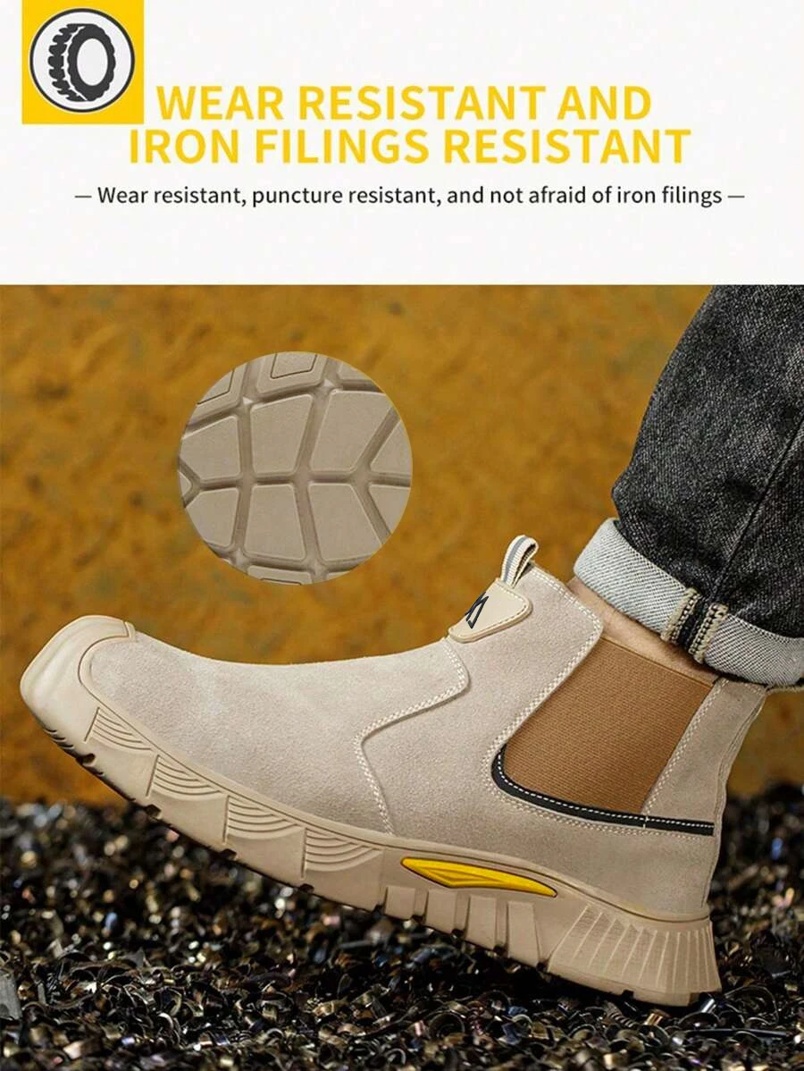 Fabrikqualität Herren-Sicherheitsschuhe Komfortable Herren-Arbeitsschuhe Unzerstörbare Durchstichsichere Leichte Outdoor-Arbeitsstiefel – Detail 11