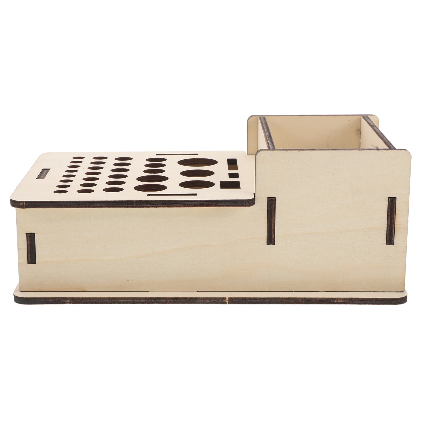 

Tool Storage Rack Pu Shelf Organizer Box Craft Wooden Work Desktop Holder