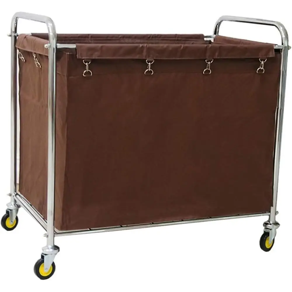 

Мобильная кухонная тележка для хранения сортировки белья, тележка для обслуживания клубных и гостиничных номерів, складная крышка в комплекте