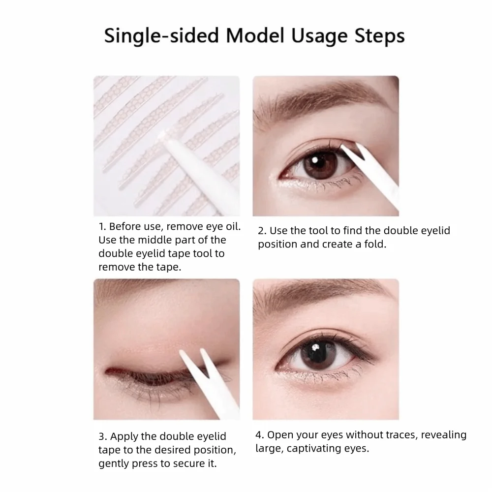 New Clear Double Eyelid Tape Self-adhesive Eye Makeup Tool Invisible Fold Big Eyes Eyelid Sticker For MOTONOZEN