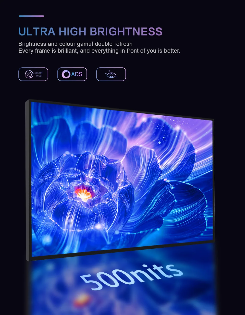 LESOWN-pantalla portátil de 18 pulgadas, Monitor táctil ultraancho de alto brillo para ordenador portátil y PC, 2,5 K, 144Hz, USB C