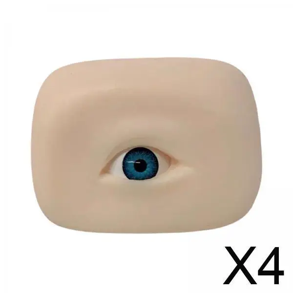 

Reusable Silicone Eye Practice Model Soft Portable Training Accessory for Makeup Skills Learning