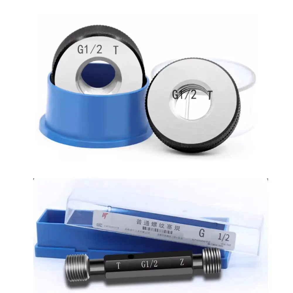 1PC G1/8 G1/4 G3/8 1/2 5/8 3/4 Taper Pipe Thread Plug Ring Gauge Measuring Mold Inspection Tool
