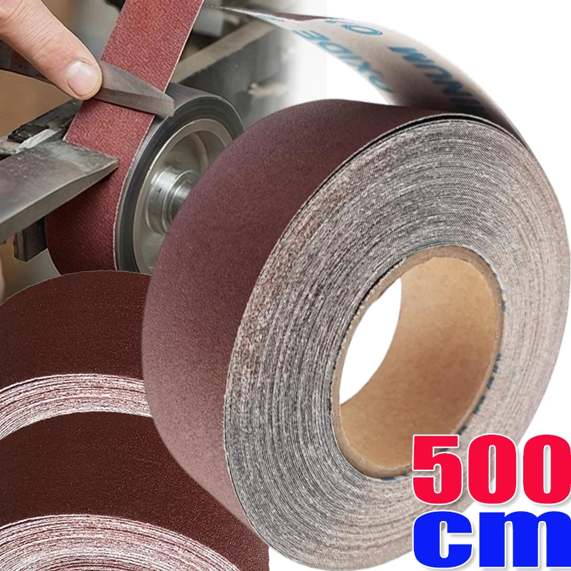 1 Zoll Schleifpapierrolle 80/100/120/150/180/240 Körnung Schleifblätter für Holzschleifen Metallpolieren Werkzeug