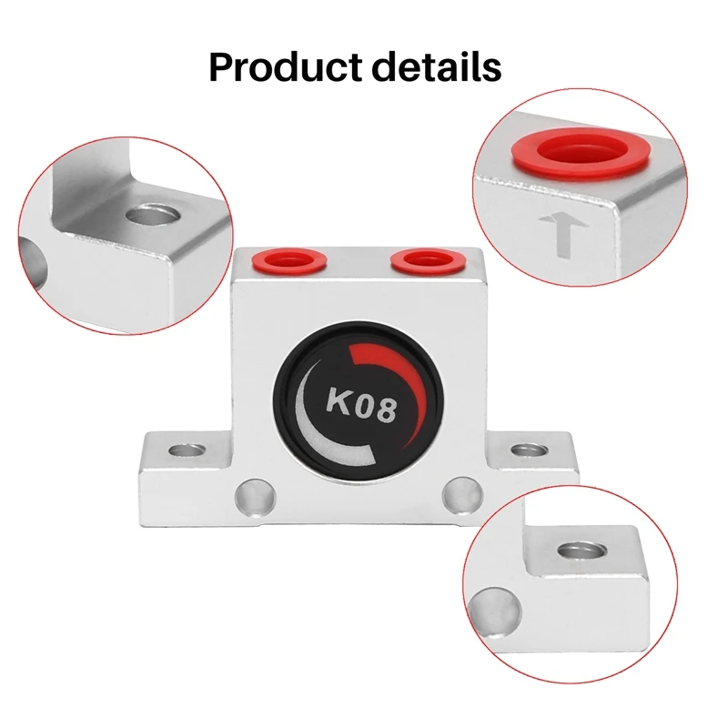1/4 vibratori a turbina pneumatici vibratore industriale dorato silenzioso per tipo a sfera oscillatore vibratore pneumatico industriale tramoggia