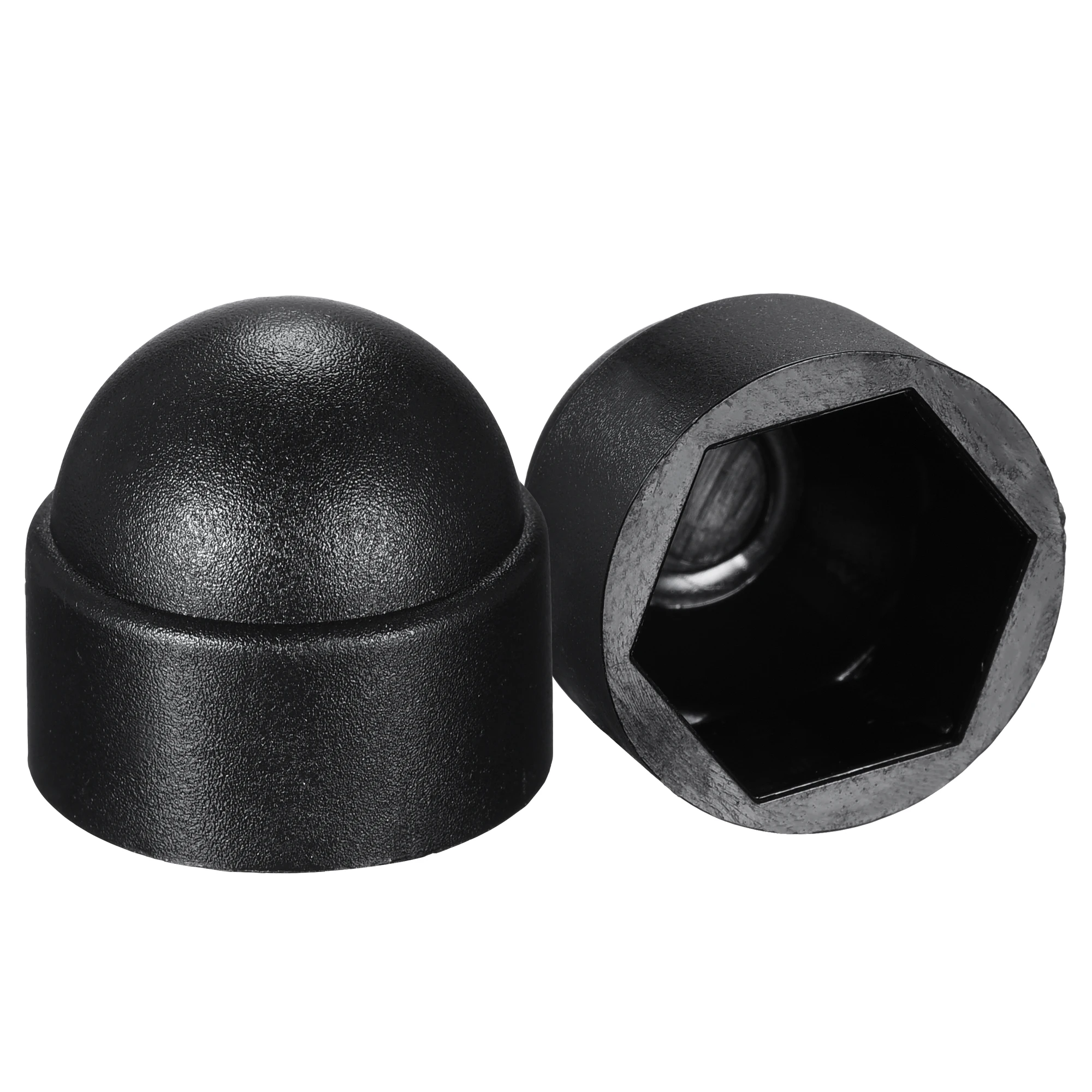 

Uxcell 50pcs Plastic Dome Bolt Nut Protection Cap M10 / 17mm Hex Screw Cover Black