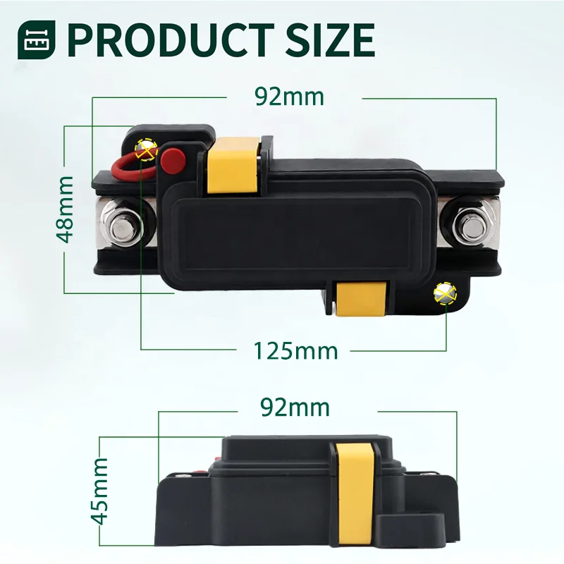 Blue Sea 7721 Waterproof IP54 1 Way Fuse Box Mega AMG ANM Blade 12-32V DC Circuit Block With Cover for Car Marine Boat RV
