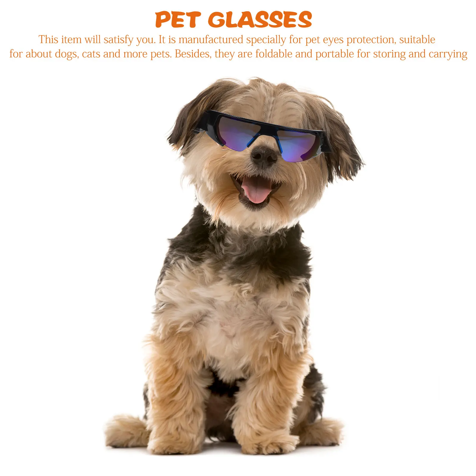 

Pet Sunglasses Uv Protection Dog Goggles Windproof Eye Wear For Small Dogs Decorative Puppy Eyewear Portable Anti-Uv