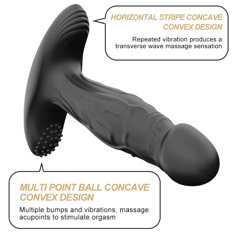男性用前立腺刺激アナルバイブレーター 大人用マッサージ機 伸縮式ディルド ワイヤレスバットプラグ ゲイ向けセックストイ 大人向けセックスグッズ