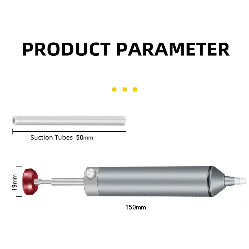 Pistola de soldadura electrónica de estaño, absorbente fuerte de Metal, herramienta de soldadura de hierro, bomba de vacío Manual