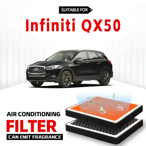 Filtre à Air pour cabine Infiniti QX50, filtre de climatisation à charbon actif avec parfum pour purifier l'air de cabine de voiture