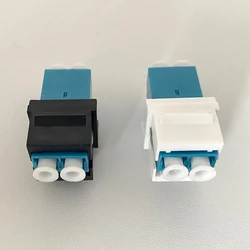 10-Pack Duplex LC UPC APC Connectors Optic jacks Adapter Fiber Keystone jacks Snap Fitting K1KF