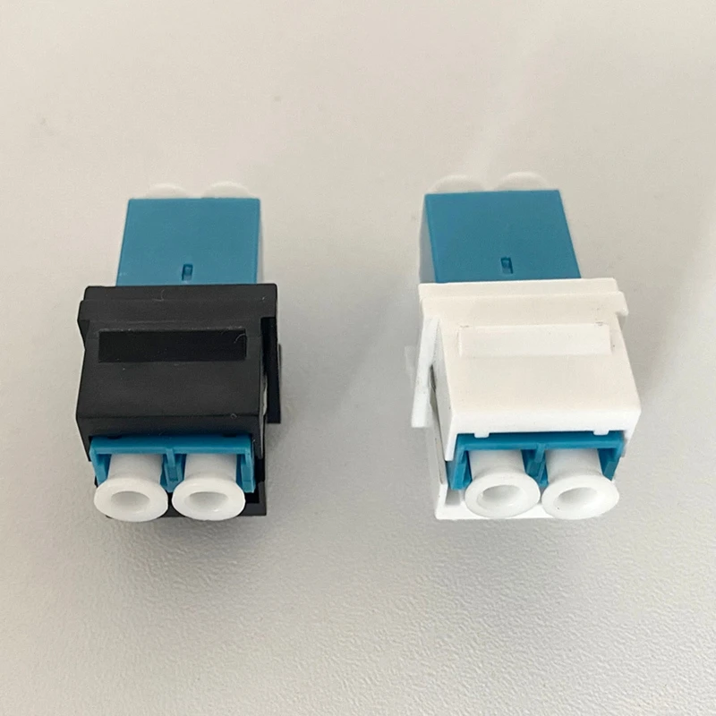 10 sztuk/partia przystawki Duplex LC złącze światłowodowe Keystone Jacks Adapter K1KF