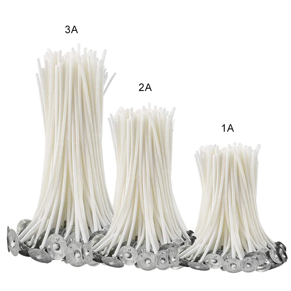 9/15/20CM 100Pcs Candle Wick Paraffin Wax Candle Wick Butter Wick DIY Candle Making Supplies