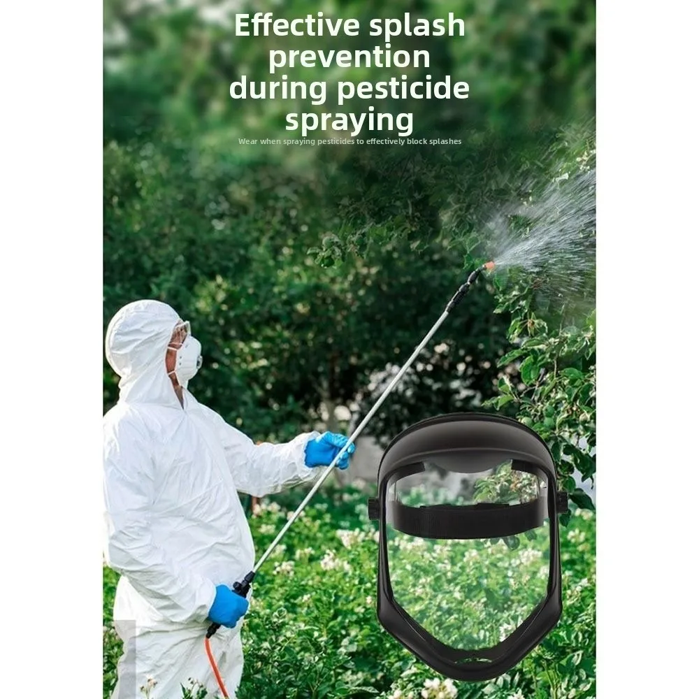 Reusable Anti Fog Full Face Shield Anti Splash Dustproof Safety Visor Anti Impact Durable Transparent Mask Welding
