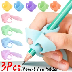 Children Writing Pencil Pen Holder Learning Practice Soft Silicone Pencil Grips for Kid Student Handwriting Posture Correction