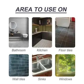 Sada na opravu spárovací hmoty na dlaždice, víceúčelový krém proti plísním 100 ml, nástroj na opravu spárovací hmoty na dlaždice, nástěnná a podlahová keramická stavební hmota 8 nejlepší prodej reforma dlaždic - №1