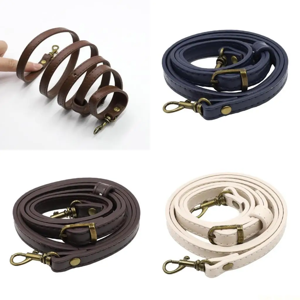 

X90D Purse Strap Bag Belt Shoulder Strap Replacement for DIY Handbag Shoulder Bag Crossbody Bag PU Strap with Buckle 41-47in