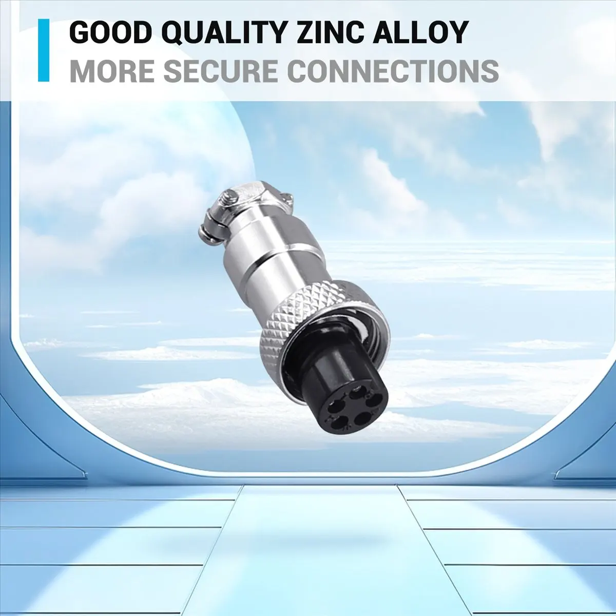 

A64K 10set M12 5 Pin 12mm Aviation Connector Male + Female Circular Air Socket Plug Electrical Wire Panel Connector