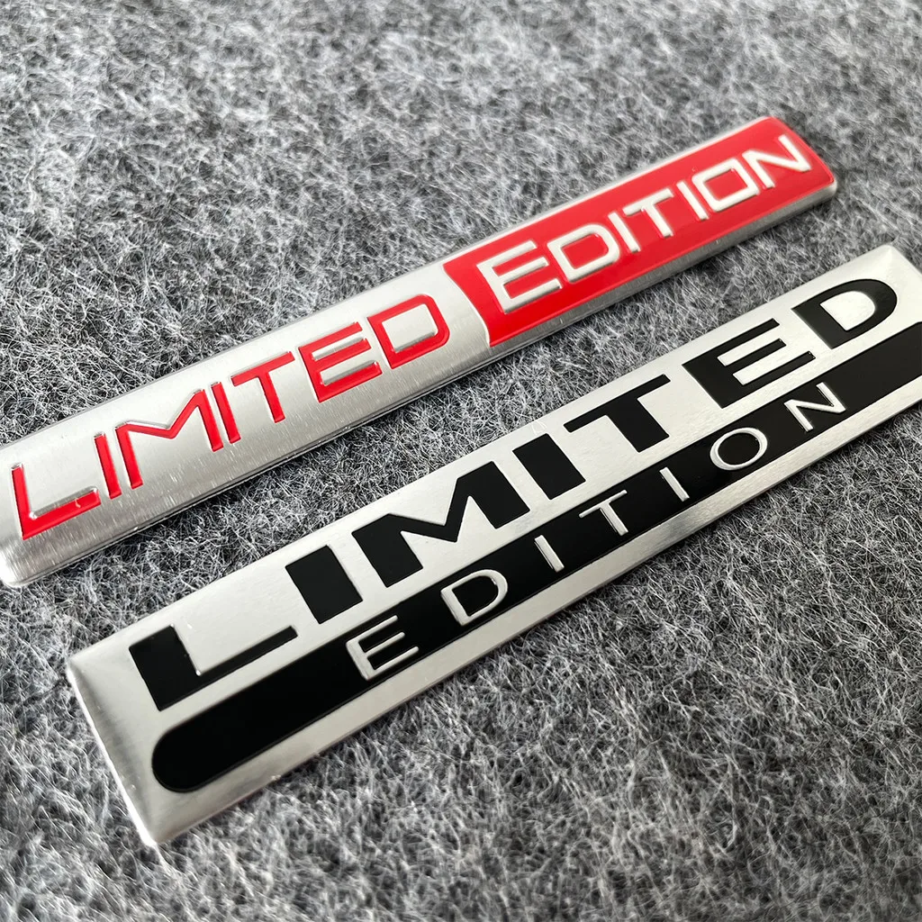 1 قطعة طبعة محدودة جديدة شعار سيارة ملصق ثلاثية الأبعاد سبائك الألومنيوم المواد ديكور السيارات الباب الجانب الخلفي ملصق لمصد #3