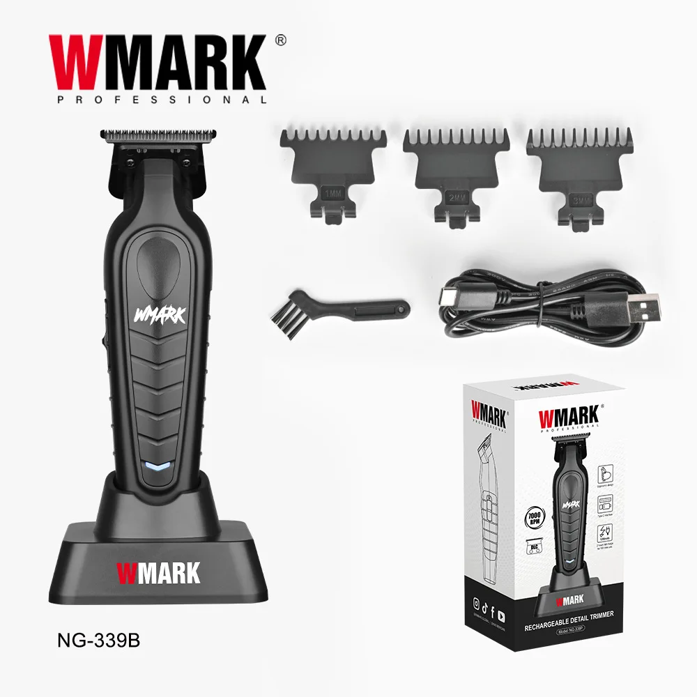 WMARKNG-339 Black Carving Clipper Hot Selling Hair Clipper Rechargeable Hair SalonNG-339