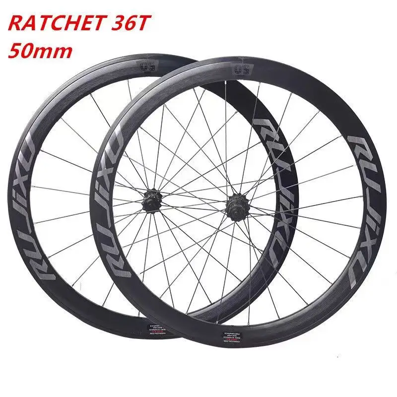 

700C 30/40/50mm Alloy Clincher Wheelset,V & Disc Brake Compatible for Road Bikes